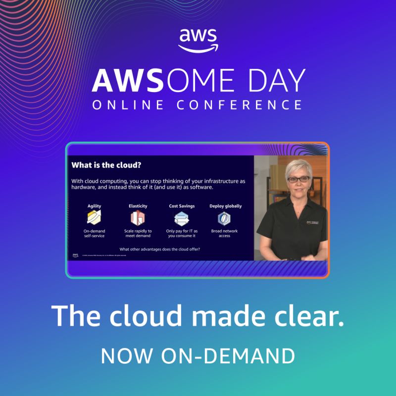 Did you miss out on #AWSomeDay? ☁️ 😅 🚀 Don't sweat it, you can still kick-start your cloud journey with on-demand sessions available now! Every day can be an AWSome Day when you have the cloud resources you need to succeed available on demand. ➡️ go.aws/3VmyJLJ