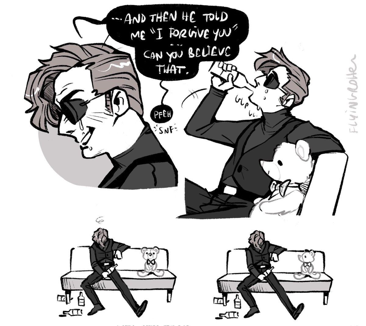 The adventures of lonely Crowley 
Part 2
#GoodOmens 
