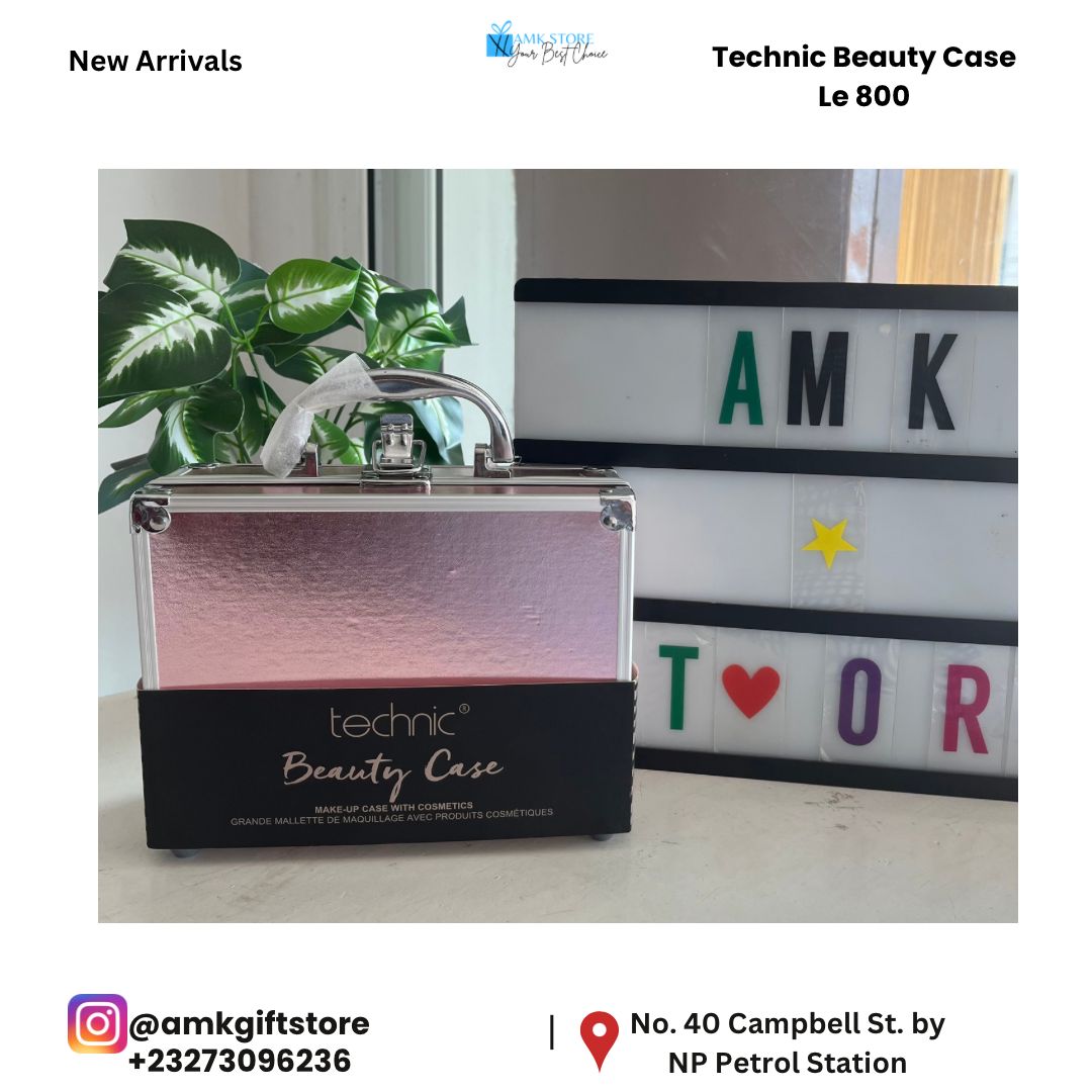 Unleash your inner artist with our technic beauty case. Elevate your beauty routine with precision and creativity. 💄✨ 

📍Visit us at no. 40 Campbell Street by NP Petrol Station 

Call/Whatsapp - +23273096236

#BeautyTech #ArtistryInMotion #AMKGiftStore