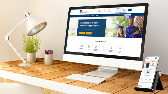 Our newly redesigned website is now available and offers an improved member experience with quick access to Digital Banking, intuitive navigation and updated content to help you achieve financial wellness. Visit us at esfcu.org today!