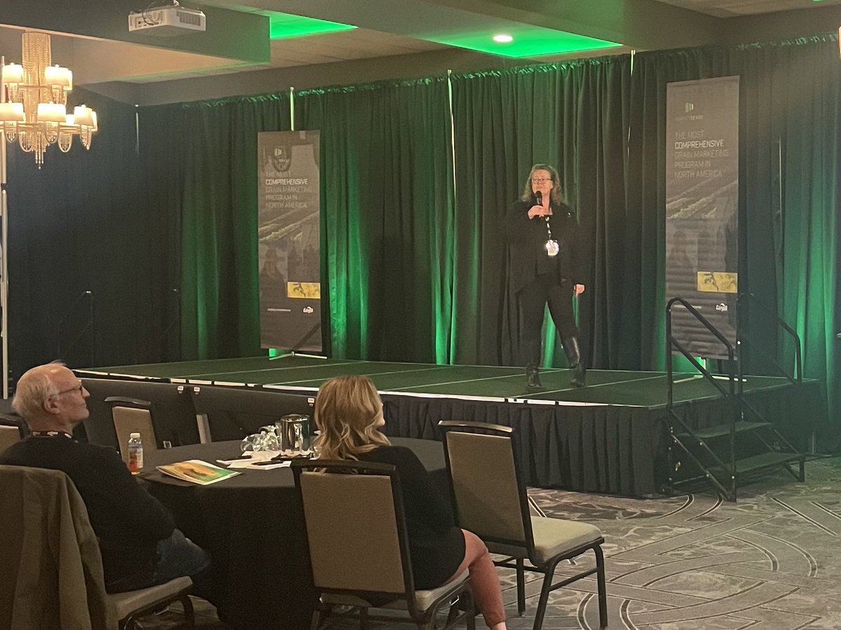 CargillAgCanada's tweet photo. Officially kicking off Grande Prairie #ThinkTank24 with our National Grain Advisory Product Line Manager, Michelle Gemmell.
Buckle in for a day full of grain marketing insights, tips & tools, and networking with fellow farmers!
#MarketSense https://t.co/yoMsJZ9p5R