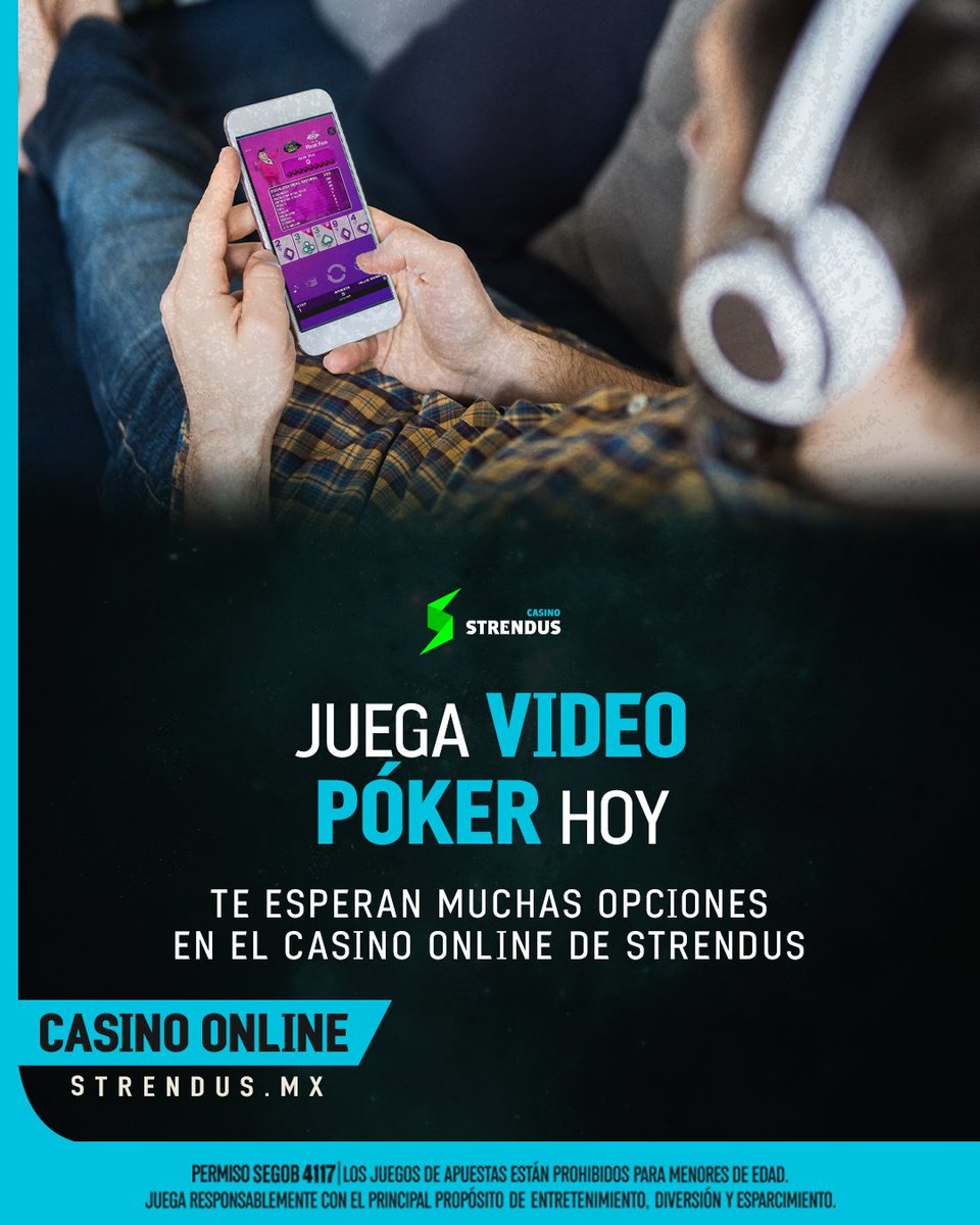 StrendusOficial's tweet photo. El #videopóker te transporta a una mesa desde donde quiera que estés ♦️♣️♥️♠️ ¡Juégatela con #Strendus! https://t.co/AYwAN5nbWw ⚡️ https://t.co/4bmZZapzRy