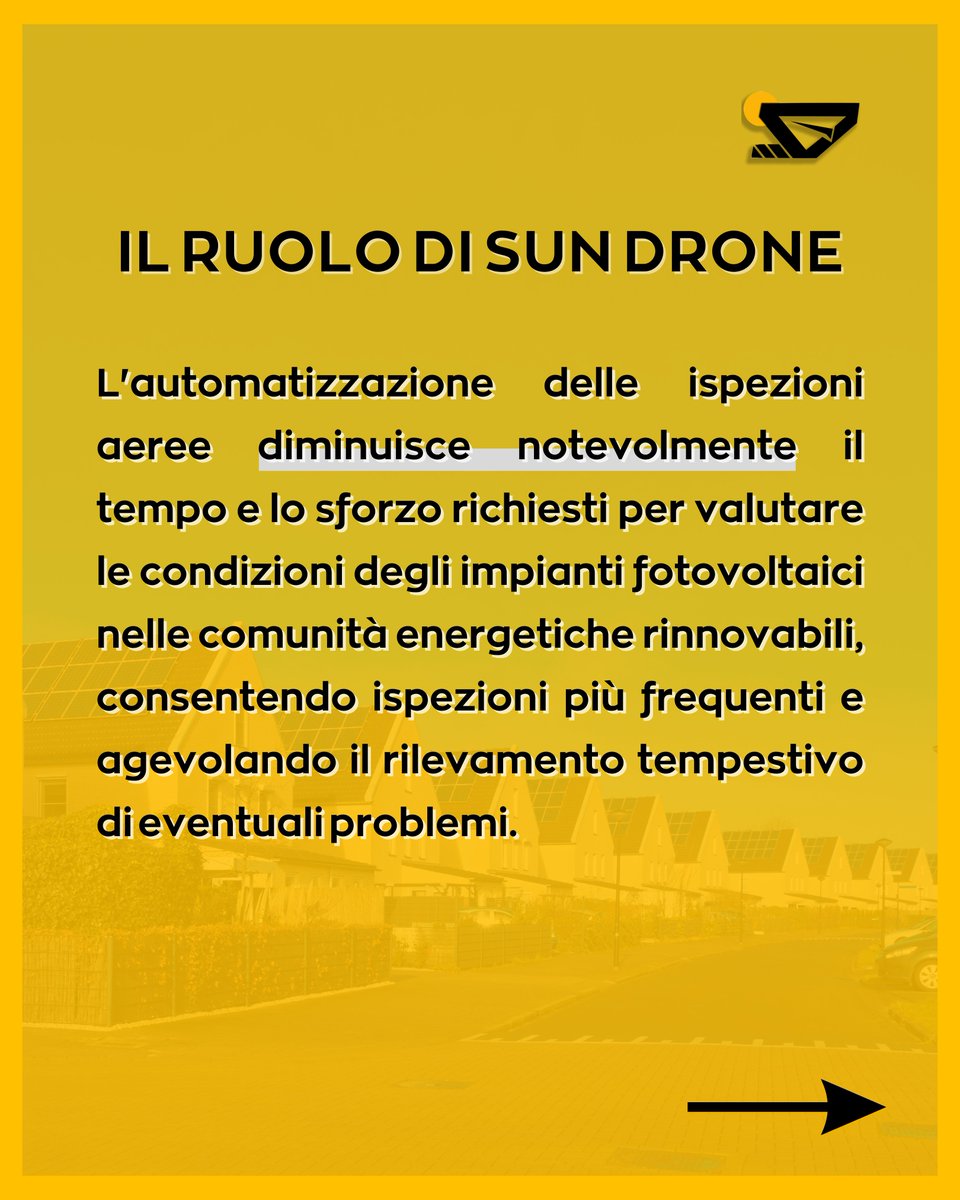 SundroneItalia's tweet photo. #Sundrone è il partner ideale per le comunità energetiche sostenibili.

#cer #pannellisolari #ispezioniaeree #sostenibilità #fotovoltaico #comunitàenergeticherinnovabili #comunitàenergetiche https://t.co/X1ym123Slf