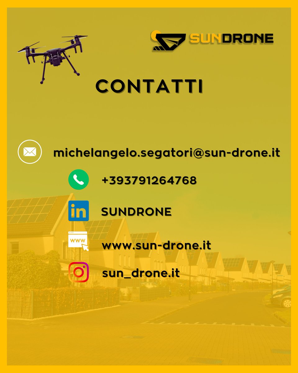 SundroneItalia's tweet photo. #Sundrone è il partner ideale per le comunità energetiche sostenibili.

#cer #pannellisolari #ispezioniaeree #sostenibilità #fotovoltaico #comunitàenergeticherinnovabili #comunitàenergetiche https://t.co/X1ym123Slf