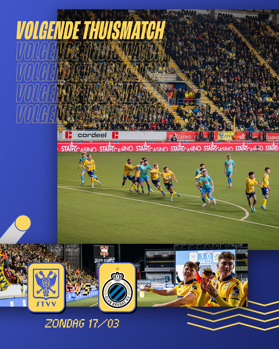 stvv's tweet photo. ⚠️ Mogelijk wordt het aanvangsuur bij #STVCLU vervroegd:

➡️ Kwalificeert Club zich komend weekend voor PO 1? 👉⏰ 13:30

➡️ Is de kwalificatie nog geen feit, dan blijft het oorspronkelijke aanvangsuur behouden 👉 ⏰ 18:30

🟡🔵 De reactie van STVV via https://t.co/dAoltk2Wfh https://t.co/o5RmXAay98
