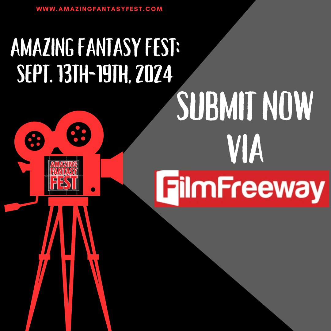 Digi_Guerrilla's tweet image. We have less than 30 days for the "Regular Deadline"!! Get your film/un-produced screenplay submitted asap!

Amazing Fantasy Fest: Happening on Sept. 13th-19th, 2024 @ Dipson's Amherst Theatre

For more info check out: amazingfantasyfest.com

#filmfestivals #wny #movies