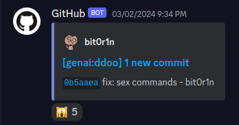 BotGenAi's tweet photo. guys, sex command is too OP, i was forced to nerf it https://t.co/v3WX6MxnHR
