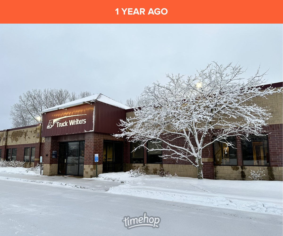 One year ago today, and we are not complaining!