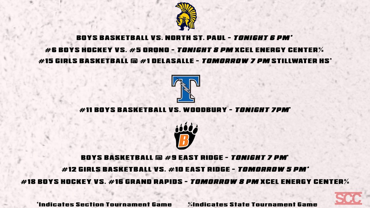 SCCTVSports's tweet photo. TONS of exciting games coming up over the next couple of days for our schools!
#GoZephyrs #GoBears #GoTitans https://t.co/EL1A7VByaX
