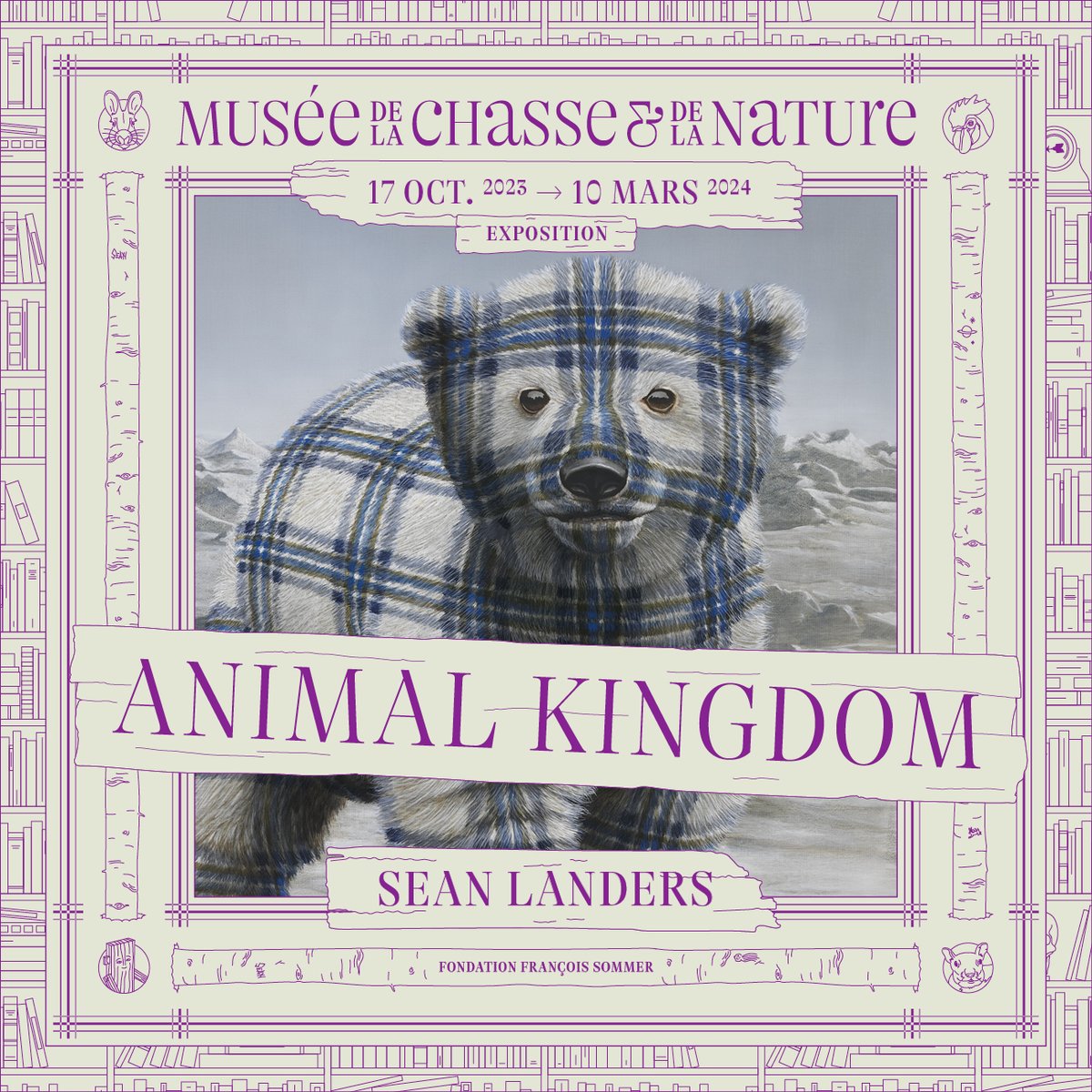 Les adieux approchent ! Ne manquez pas les ultimes instants pour rencontrer les animaux de Sean Landers au Musée @ChasseNature. Ce dimanche 10 mars à 18h, ils quitteront les cimaises du musée 🐾 #SeanLanders #AnimalKingdom