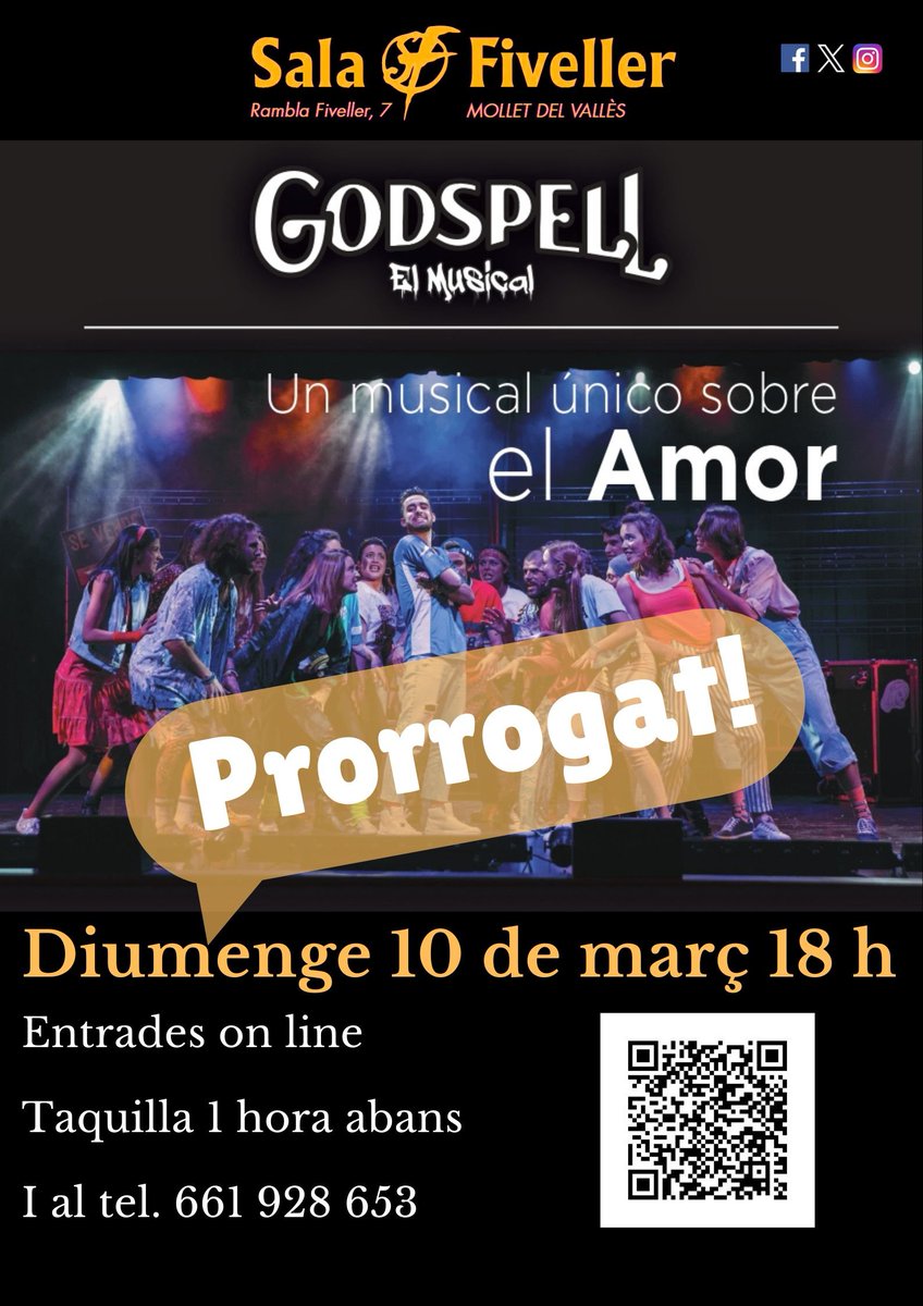 Prorrogeuem una setmana més el Musical Godspell pels qui no hi van poguer veure'l