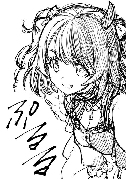 なんか可愛く描けたぷっさんのラクガキ。ズリチャン愛がパない。応援しがいのある子だよね～

#天鬼ぷるる  #ぷるるあーと 