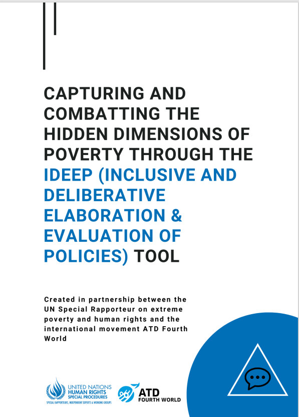 nahueloddone's tweet photo. Capturing and combatting the hidden dimensions of poverty through the IDEEP tool
https://t.co/VFBhaa4RwF
Created in partnership between the #UN Special Rapporteur on extreme #poverty and #HumanRights @srpoverty & @ATD4thWorld
#EndPoverty #StopPoverty https://t.co/98d7pSxdhG