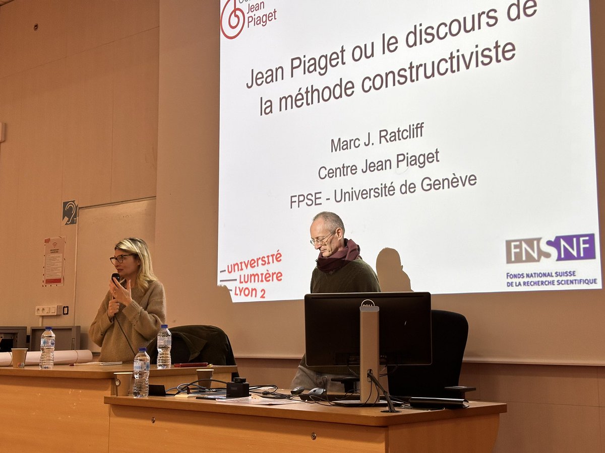 C’est parti pour une conférence passionnante de Marc Ratcliff sur Jean Piaget, avec le Centre #PsyEN de Lyon et le <a href="/LabDiphe/">Laboratoire DIPHE</a> à <a href="/univ_lyon2/">Université Lumière Lyon 2</a> 📚
