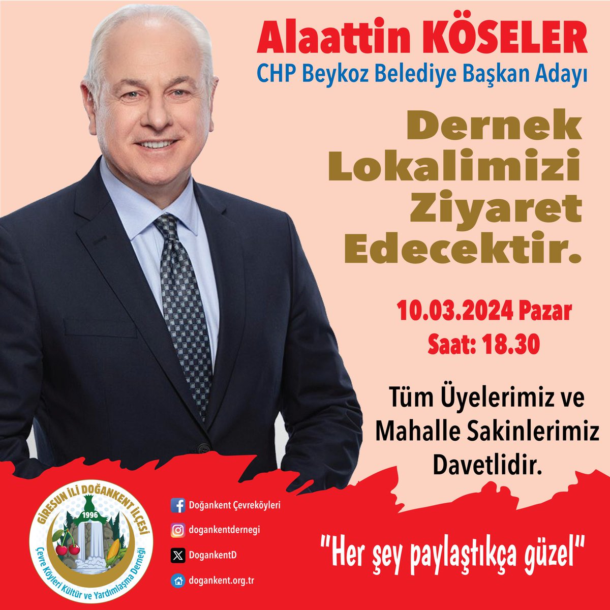 Tüm üyelerimizi ve mahalle sakinlerimizi bekliyoruz.