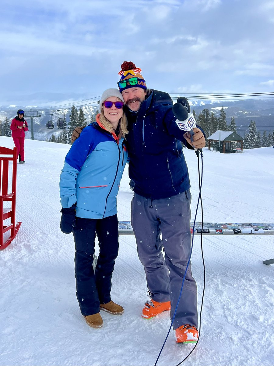 What a fun opportunity to interview with Aspen 82 at the top of Aspen Mountain this morning! #aspen #ajax #sundeck #freshtracks #assprof Thank you @AspenPhysics!