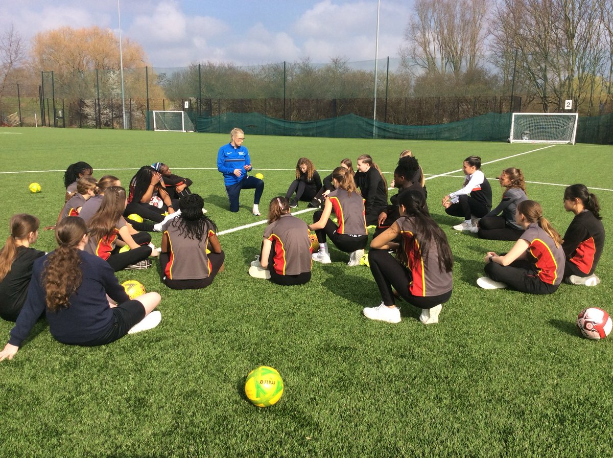 BexSchGames's tweet photo. Great work by  ⁦@TownleyGrammar⁩ and ⁦@HabsCrayford⁩ sports leaders this afternoon. A massive thank you for all your hard work ensuring 107 girls enjoyed playing football, made new friends &amp; most importantly enjoyed being active 🙏 https://t.co/WU0F8kzukV