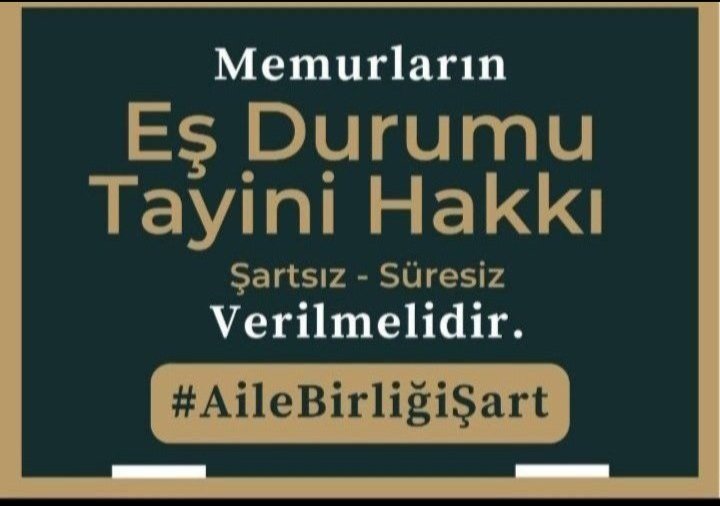 Eşimle aramda 1800 km var ve üç  yıl bekle diyorsunuz.1+1 elzemdir. <a href="/MahinurOzdemir/">Mahinur Özdemir Göktaş</a> <a href="/RTErdogan/">Recep Tayyip Erdoğan</a> <a href="/Yusuf__Tekin/">Yusuf Tekin</a> #RteBirArtiBir