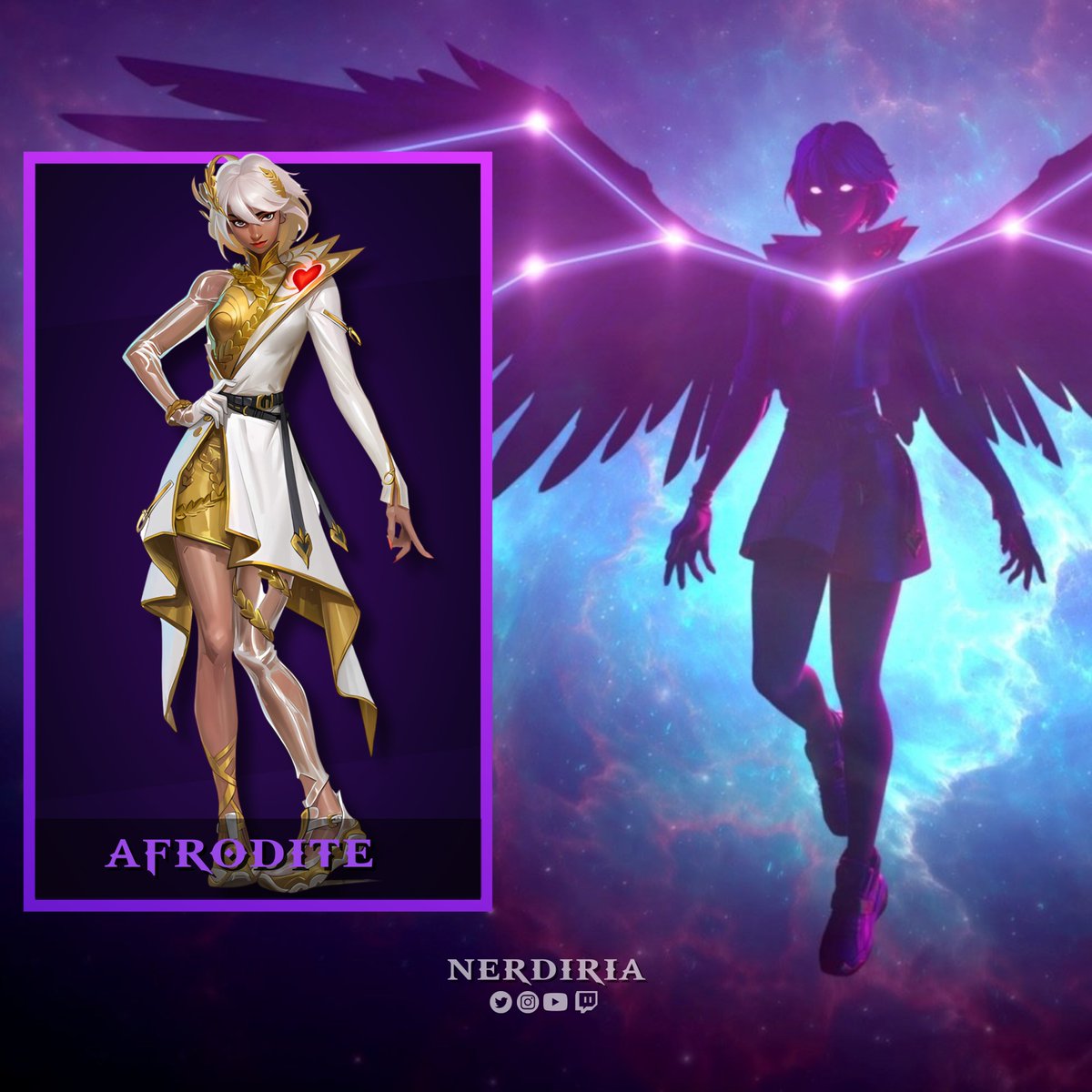 nerdiria's tweet photo. Afrodite a deusa do amor, da beleza e da sexu4lidade.

- Reza a lenda que ela já nasceu adulta no mar e por isso, o nome “Afrodite” significa “nascida da espuma”.

#fortnitebr #fortnitemitologiagrega #fortnitecapitulo5 https://t.co/vYU6XugyUf