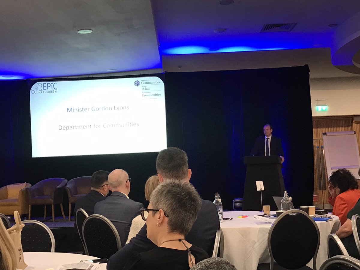 Minister for Communities @gordonlyons1 at launch of @EPICFuturesNI project said that people who are economically inactive have unique circumstances & barriers preventing them from working. There is a need to respond on a unique & individual level.