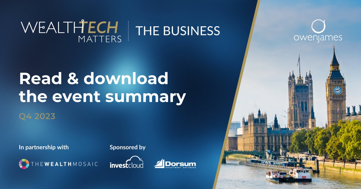 TheWealthMosaic's tweet image. The fifth #session at the #WealthTechMatters – #TheBusiness #event, by Rob Tedder from @ConquestPlanInc, &amp;amp; Ben Wright from Change Squared, looks at the #Implementation &amp;amp; potential of #ArtificialIntelligence (#AI) in #WealthManagement. Full paper: bit.ly/3ShPpRa