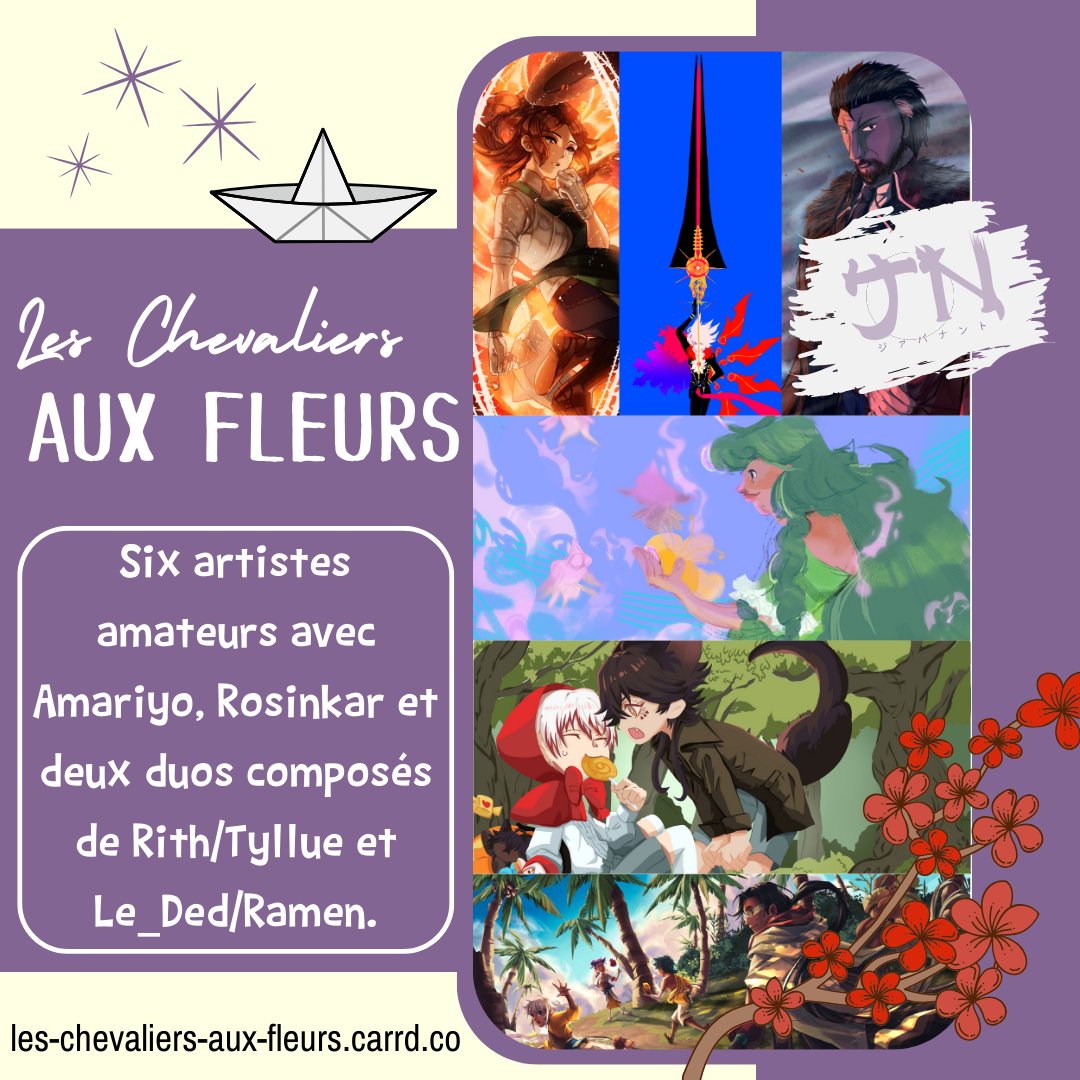 JapaNantes's tweet photo. 🎨Et ça continue ici !

▶️Les Chevaliers aux fleurs : @RamenPendragon / Rosinkar / @hey_rithri / Tyllue / @edhelsen / @Amariy0 
▶️Eleaves et Ethylee : @Eleaves_art 
▶️DÔSHIN ÉDITIONS : @DoshinEditions 

#JapaNantes #japan #japon #convention #exposants #artistes #art #nantes https://t.co/dCB6F85Arv