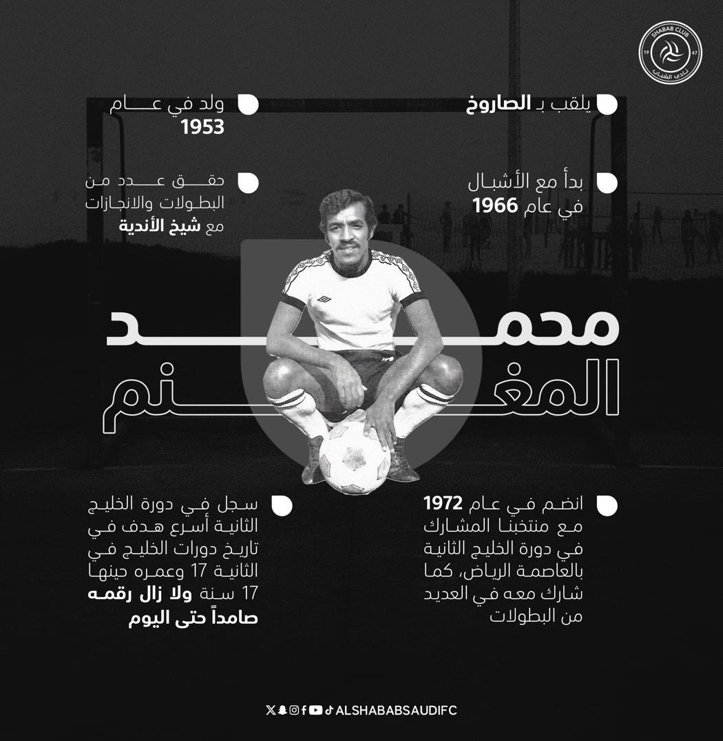 In the memory of our club legend Mohamad Almoghanem, I'm pleased to buy 500 tickets for our match against Alfehya. See you there lions 🙏🏻🖤🤍 @AlShababSaudiFC Tickets link: ticketmx.com/ar/d/5373/al-s…