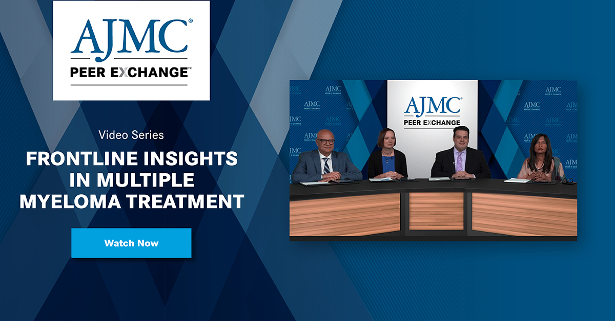 AJMC_Journal's tweet image. All episodes of the Frontline Insights in Multiple Myeloma Treatment #PeerExchange are now available. Hear from cancer experts as they recap the discoveries from the 2023 ASH Annual Meeting and share insight into breakthroughs on the horizon. Watch Now: bit.ly/3O9kHIG