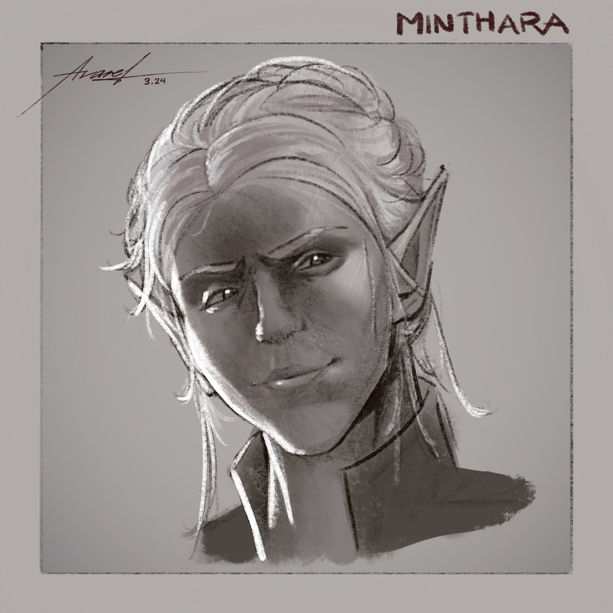 Halsin and Minthara sketches #BG3