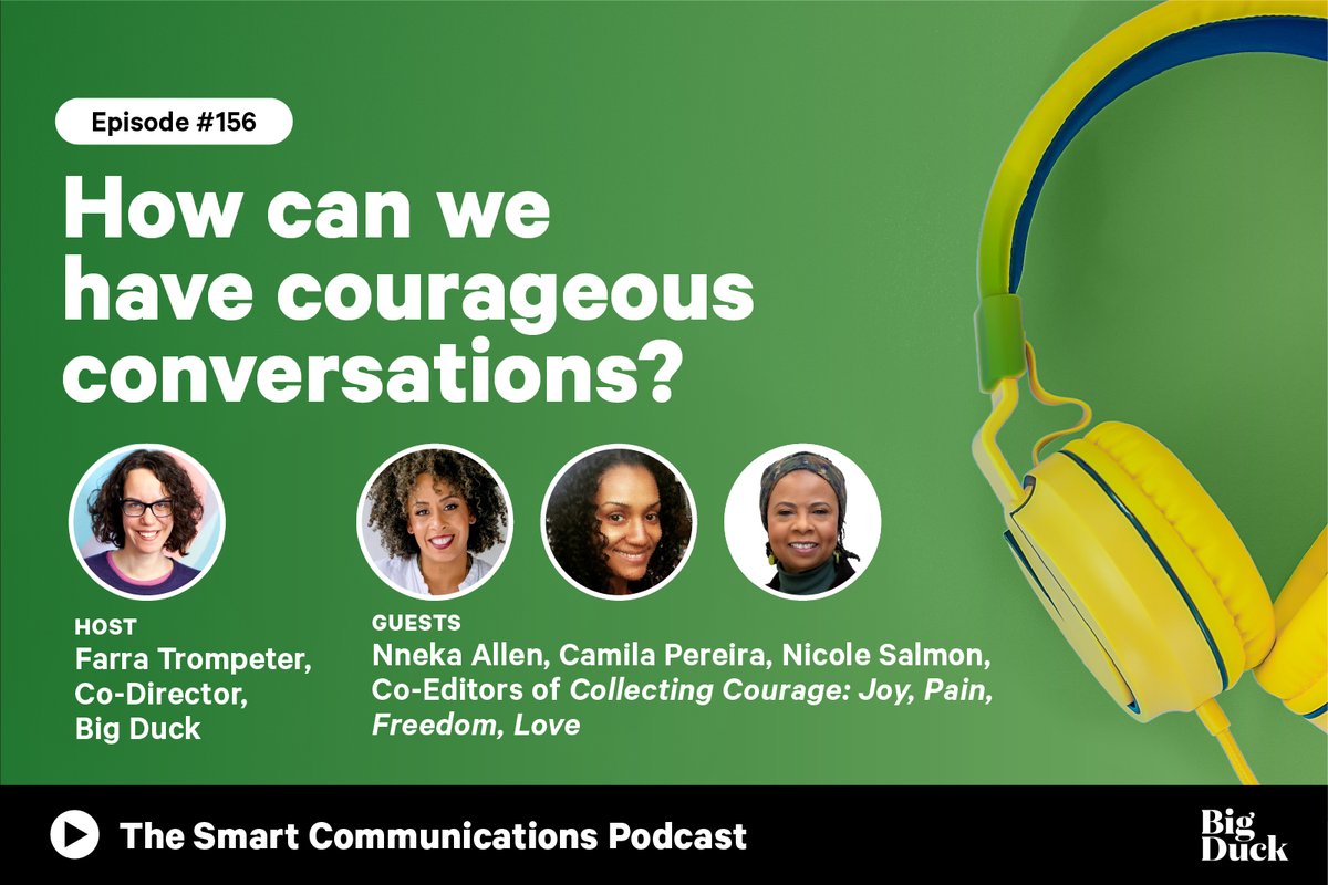 Join @Farra and the co-editors of Collecting Courage: Joy, Pain, Freedom, Love to explore strategies for nonprofit staff to advocate for more honest, kind, clear, and direct conversations with their colleagues. bit.ly/49VDxvk