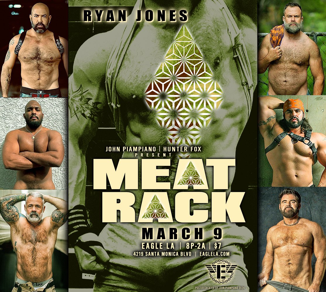 Daddy Meat for days. Sat Mar 9 at Eagle LA. Come get some. 💚🥩 @DJRyanJones @EagleLAOfficial @mrmeatrack