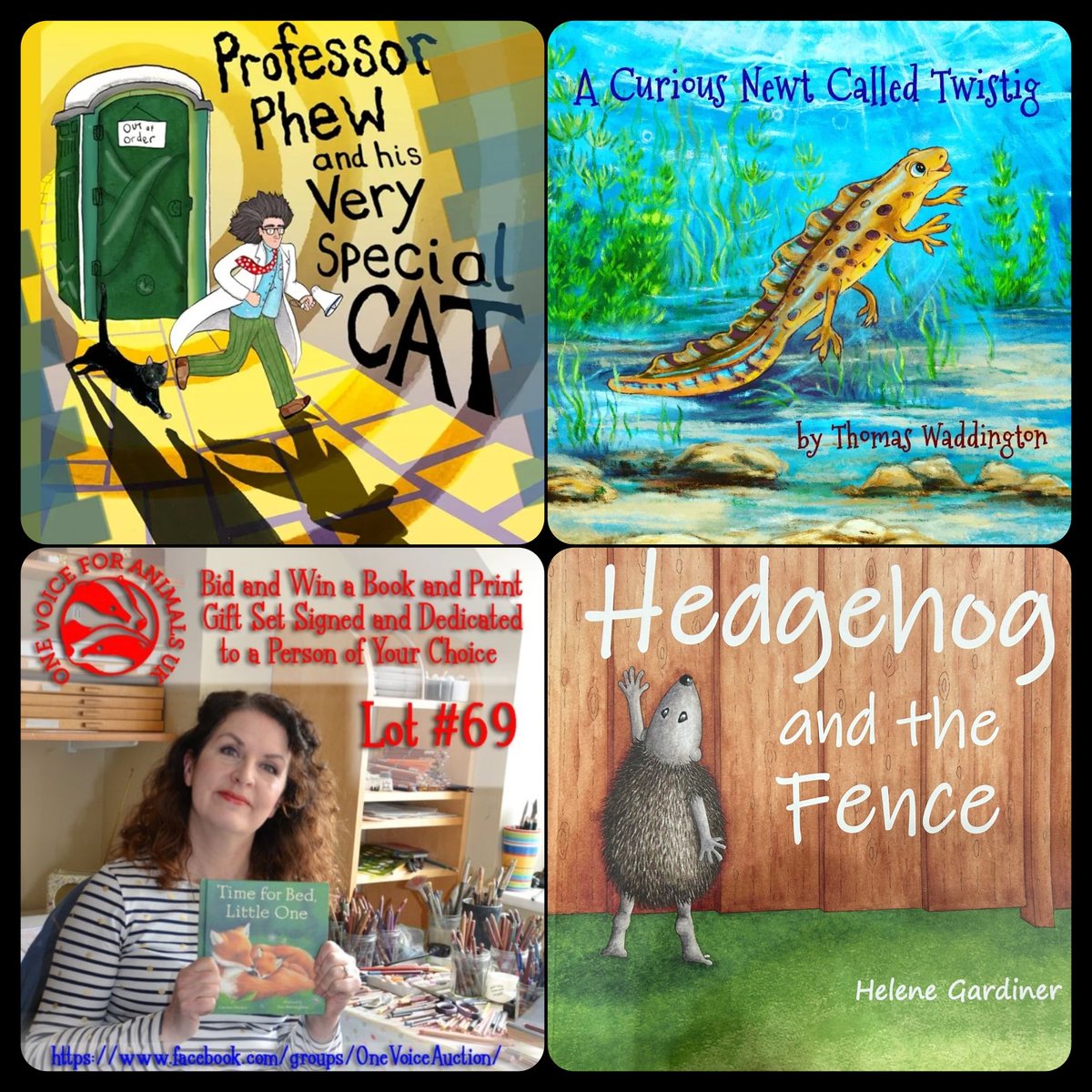 Today we want to highlight 4 special lots that include beautifully illustrated signed children's books & accompanying artwork. You can find all 4 of these fantastic lots in our Spring auction To bid go to Facebook.com/groups/onevoic… and scroll the auction album - or ask us to place…