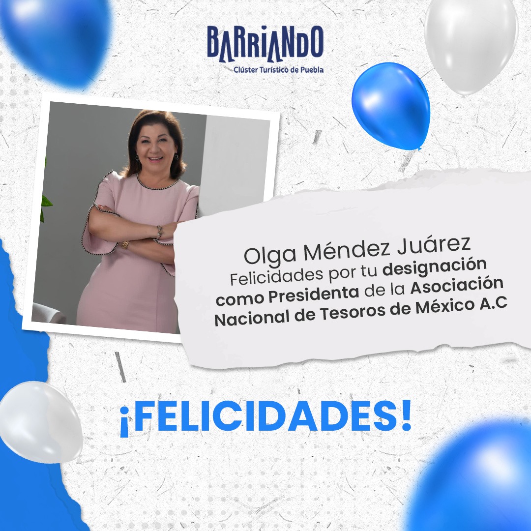 Es un honor poder felicitar a <a href="/OlgaMendezMex/">Olga Méndez</a> por su recién designación como Presidenta de la Asociación Nacional de Tesoros de México A.C.
¡Enhorabuena! 💙✨💯