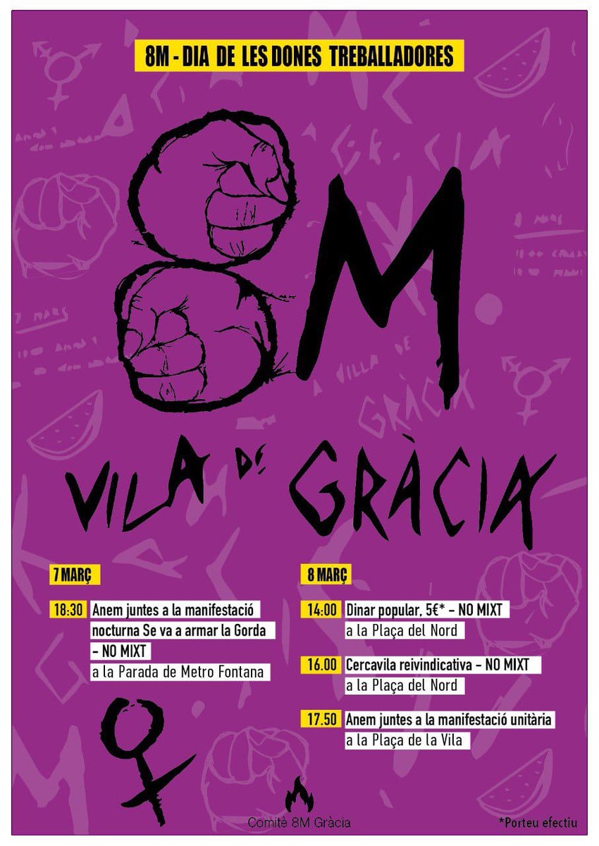 Comitè 8M Gràcia tweet media