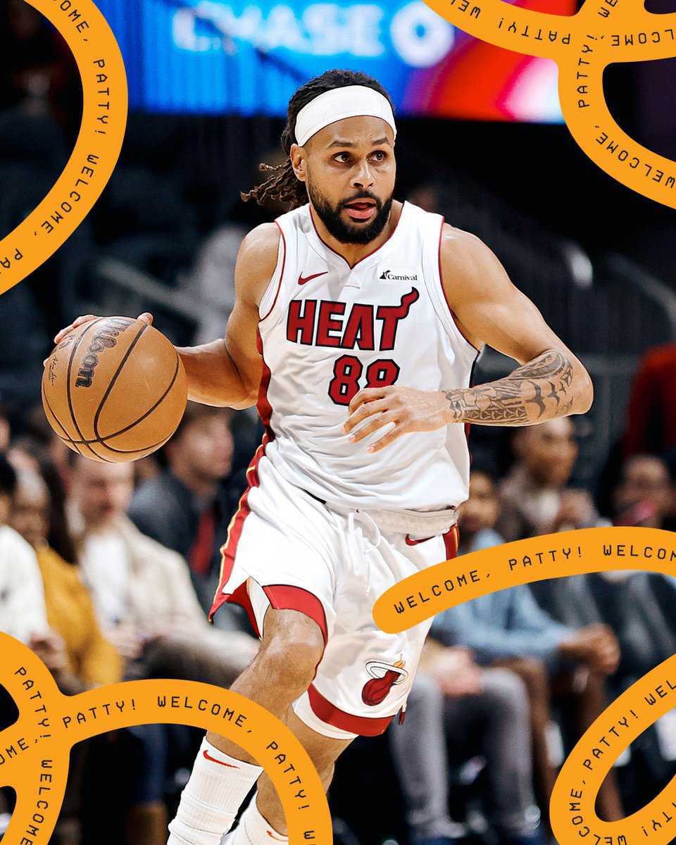 The first #88 in franchise history, welcome @Patty_Mills! OFFICIAL: The Miami HEAT have signed guard Patty Mills and waived Dru Smith. More info - gohe.at/3TmNI6Q