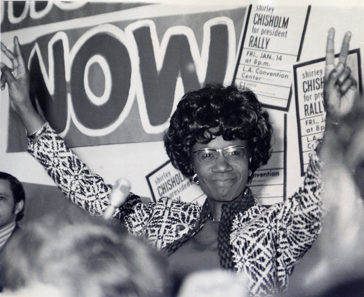 On Mar 15, Regina King plays Shirley Chisholm, the first Black congresswoman & presidential hopeful, in SHIRLEY. WMM's CHISHOLM '72 - UNBOUGHT & UNBOSSED (dir. Shola Lynch) explores her 1972 campaign. Available now: wmm.com/catalog/film/c…