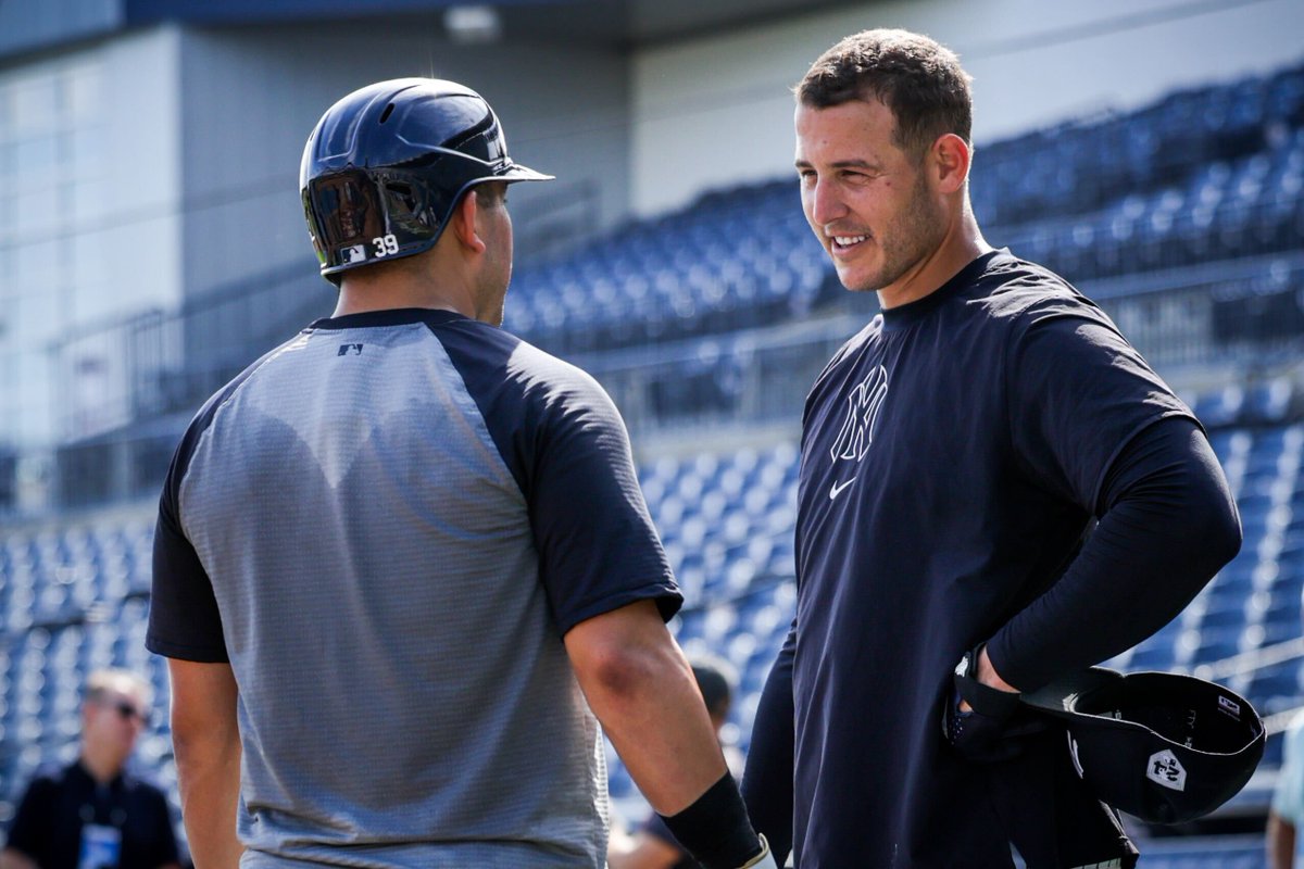 Yankees's tweet photo. Wednesday Work 💪 https://t.co/FwN7Y2akg9