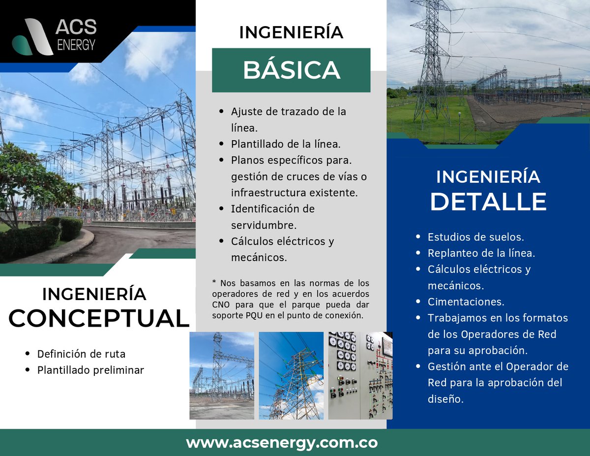 AcsEnergy's tweet photo. Ofrecemos servicios de Diseño eléctrico de líneas de trasmisión y distribución para proyectos de mediana. alta y extra alta tensión (Ingeniera conceptual, básica y de detalle)

Todos nuestros diseños se realizan con PLS-CADD

#ingenieriaelectrica #mantenimiento #energiasolar https://t.co/JUspjxlmRZ