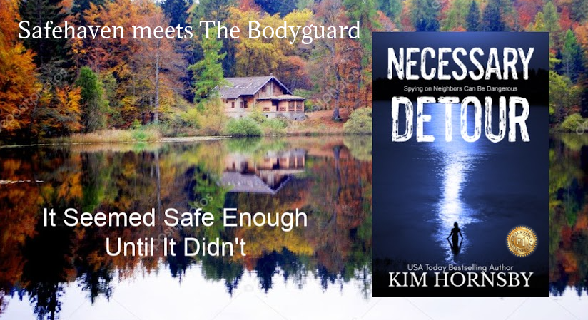 NECESSARY DETOUR
A beloved Rock Star hides from a psychotic stalker at a remote lake house to protect her newfound pregnancy but when a family moves into an abandoned house nearby, &amp; she suspects an abduction, she can't look away to save her own life.

#Screenpit #Fea #TH #IP