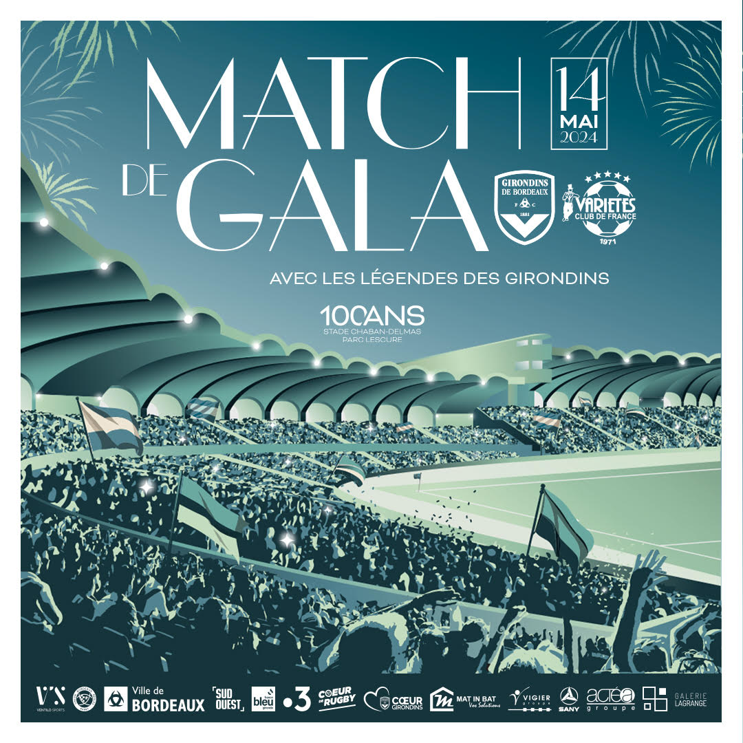 🏟️ 𝘽𝙤𝙧𝙙𝙚𝙖𝙪𝙭 𝙝𝙤𝙣𝙤𝙧𝙚 𝙨𝙤𝙣 𝙥𝙖𝙩𝙧𝙞𝙢𝙤𝙞𝙣𝙚 !

Le 14 mai prochain, le Stade Jacques-Chaban Delmas fête ses 100 ans. 
 
L’occasion pour l’antre historique des <a href="/girondins/">FC Girondins de Bordeaux</a> et de <a href="/UBBrugby/">Union Bordeaux Bègles</a> d’accueillir un Match de Gala de football au profit de la <a href="/Abbe_Pierre/">Abbé Pierre</a> et du