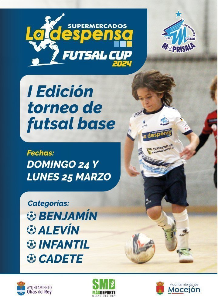 Moprisala's tweet photo. 🏆 LA DESPENSA Futsal Cup ⚽️
Desde Barcelona llega el @CFSEixample para estar presente en nuestro Campeonato🤩
Uno de los clubes catalanes que más ha crecido en las últimas temporadas nos harán disfrutar con el talento de sus chicos🔝
⏳ Faltan 18 días 🔜
ADN Moprisala Ⓜ️⚪🔵 https://t.co/VSKWfKKCH1