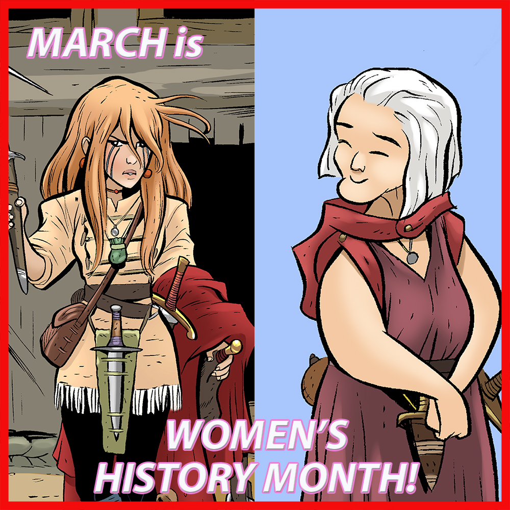 March is Womens History Month #comics #books #graphicnovels #bonecomics #jeffsmith #cartoonbooks #TUKI #RASL #THORN @jeffsmithsbone @cartoonbooksinc