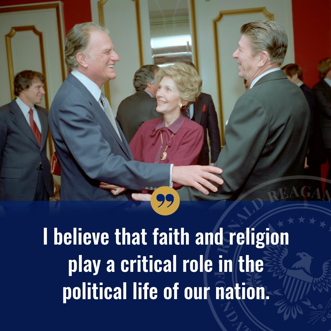 President Reagan firmly believed in the power of faith and its influence on American politics. His unwavering commitment to his religious beliefs shaped his leadership and inspired a nation. #RonaldReagan #Faith #AmericanPolitics