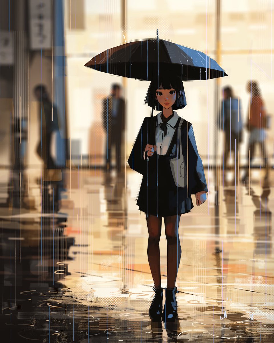 samdoesarts's tweet image. Rain! #digitalart