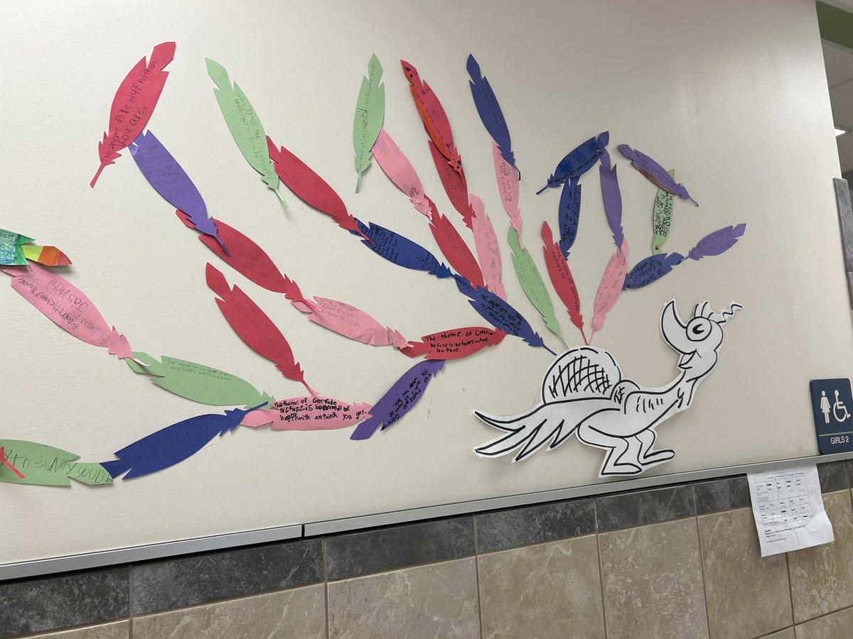 MrsNPerez's tweet photo. Day one of #ReadAcrossAmerica week on Monday: we read Gertrude McFuzz and talked about the theme of the story! Then, we made our own grade level Gertrude! #PISDLAChat https://t.co/JhYOu5AJPv