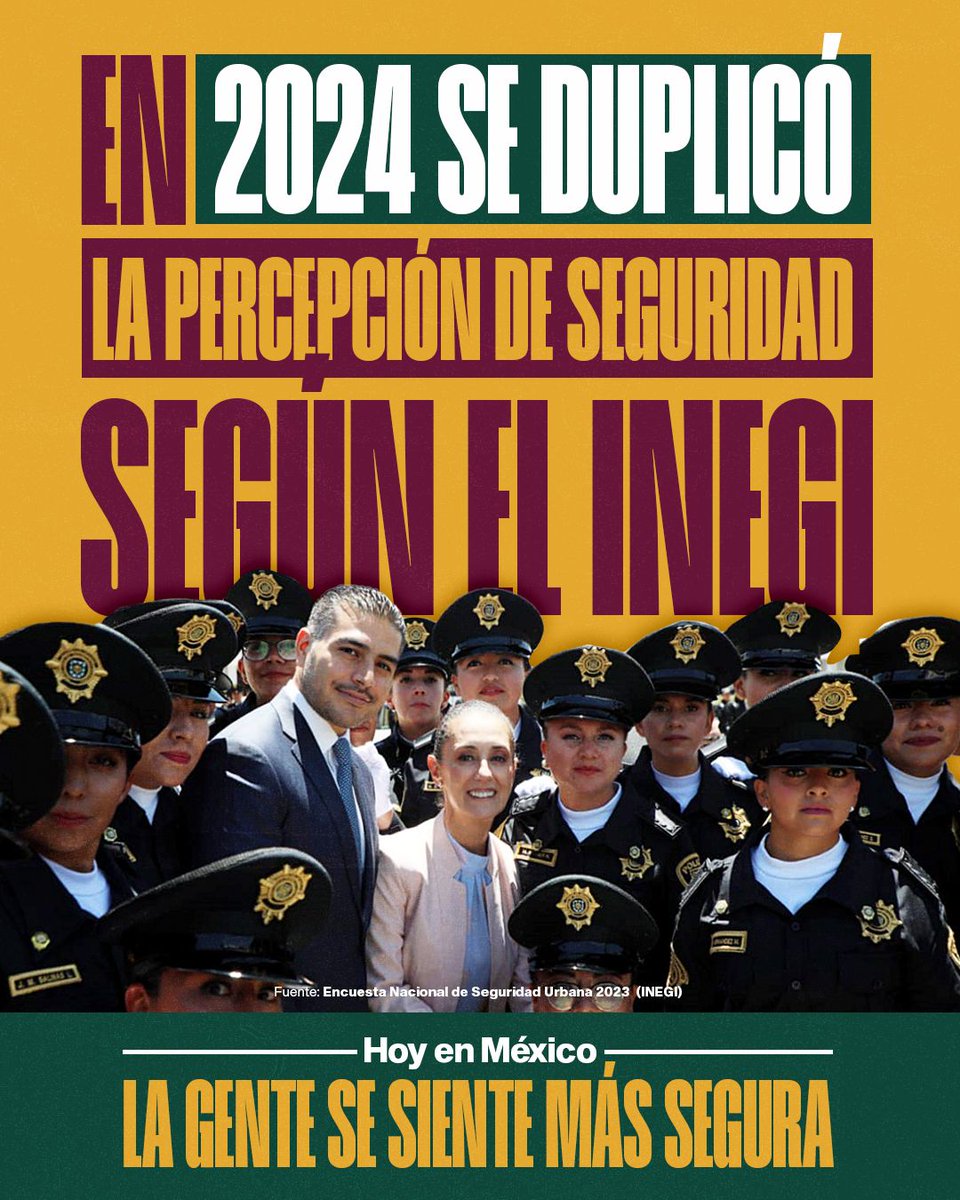 #SeguridadConClaudia Cuando Claudia fue Jefa de Gobierno de la Ciudad de México, el ambiente de la ciudad mejoró