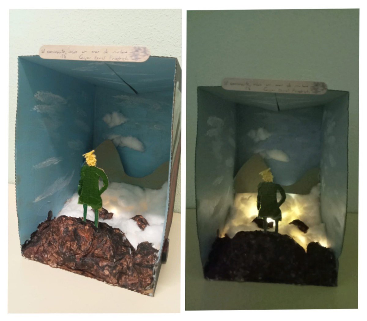 IColegiales's tweet photo. El alumnado de 1º de ESO de Educación Plástica y visual ha recreado en 3D cuadros que está estudiando en clase. Muy pronto podremos ver estas obras de Arte en la Semana Cultural. https://t.co/StrCfd8mnG