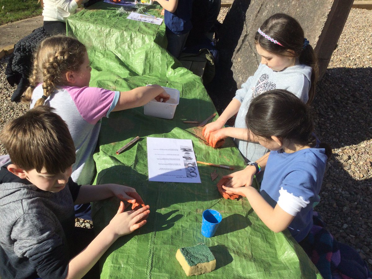 SPMVCedar's tweet photo. Iron Age activities this afternoon to start our residential. Making round houses, pottery and a battle! @SomersPark4EM @SomersPark4MF https://t.co/vanXNsDmEc