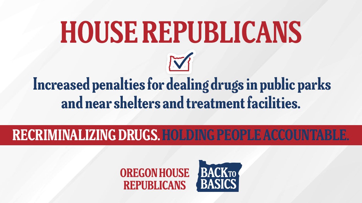 Oregon's public spaces are a point of pride. If you deal drugs near them, or prey on people trying to get clean, we're going to hold you accountable. #orleg #orpol