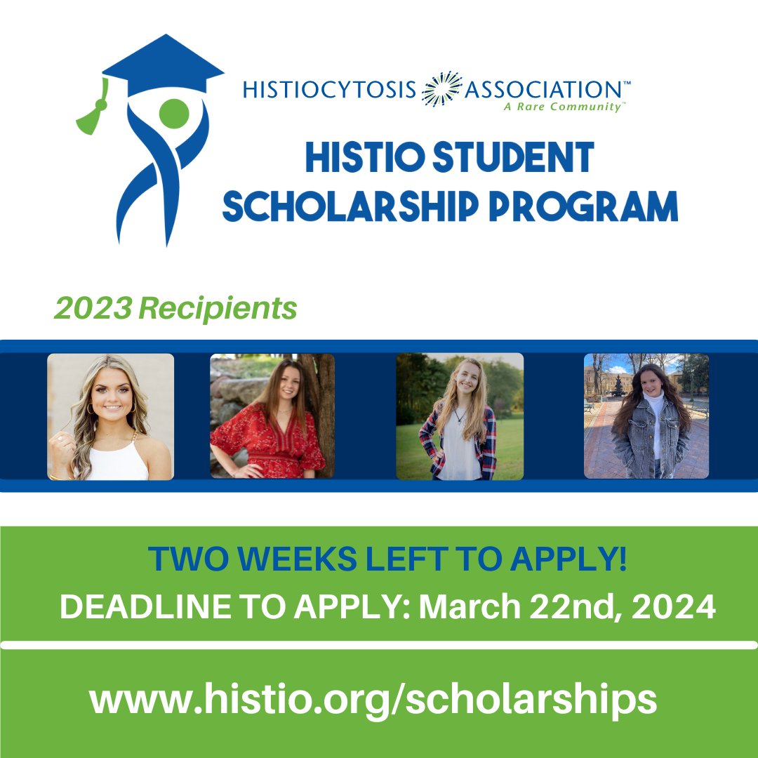 Two weeks left to apply! Apply today!: histio.org/resource-overv… The application is open until March 22nd.